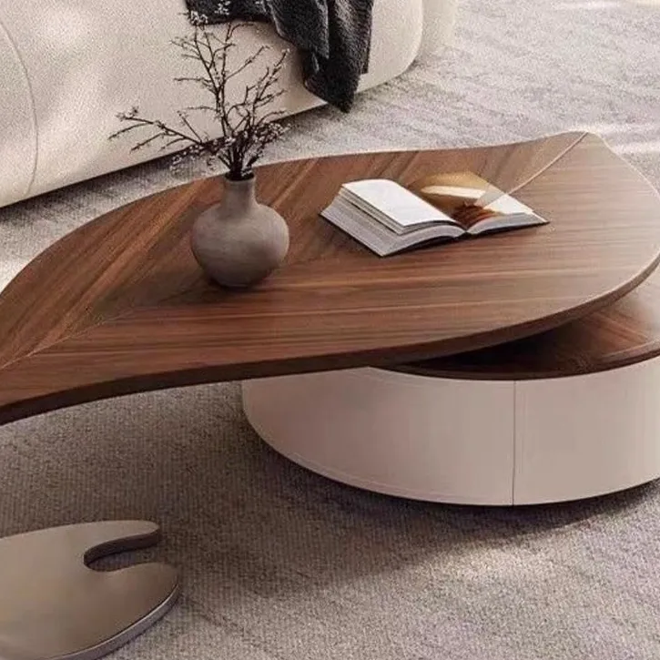 Modern, leaf-shaped coffee table