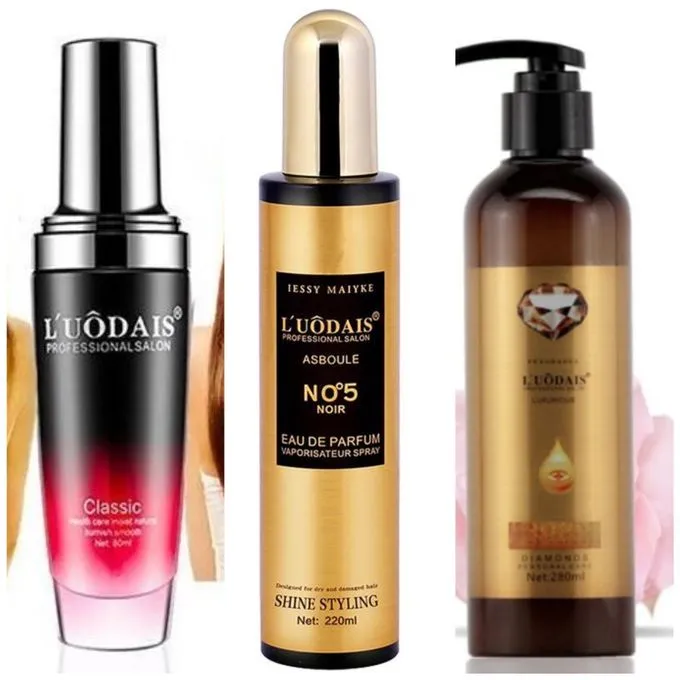L’Uodais Hair Repair Oil Serum + NO°5 Noir + Curl Keeper Spray