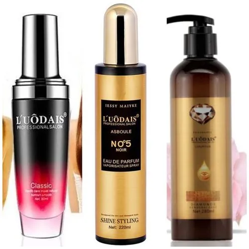 L’Uodais Hair Repair Oil Serum + NO°5 Noir + Curl Keeper Spray