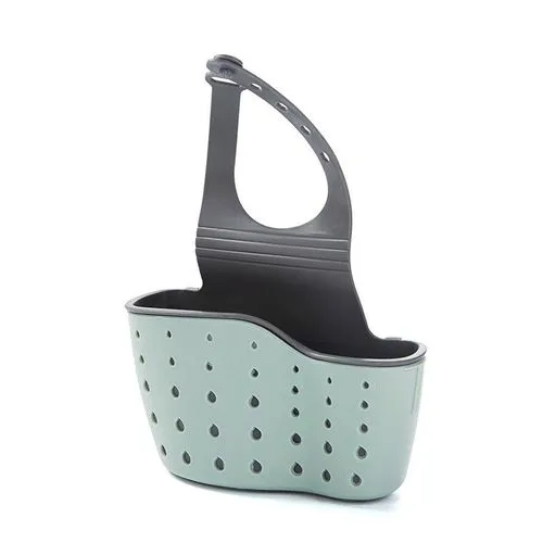 Sink Rack Drain Basket Plastic Storage Hanging Bag Adjustable